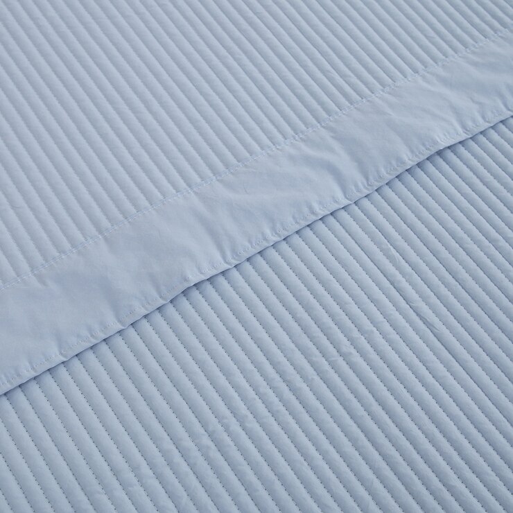 April At Home 앤더슨 양모 워싱 스프레드 - 퀸, 블루