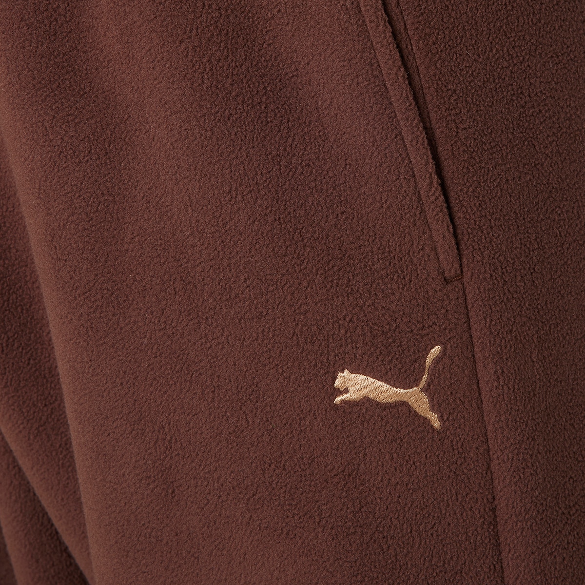 푸마 여성 마이크로 플리스 조거 팬츠 - 브라운 푸마 여성 마이크로 플리스 조거 팬츠 - 브라운