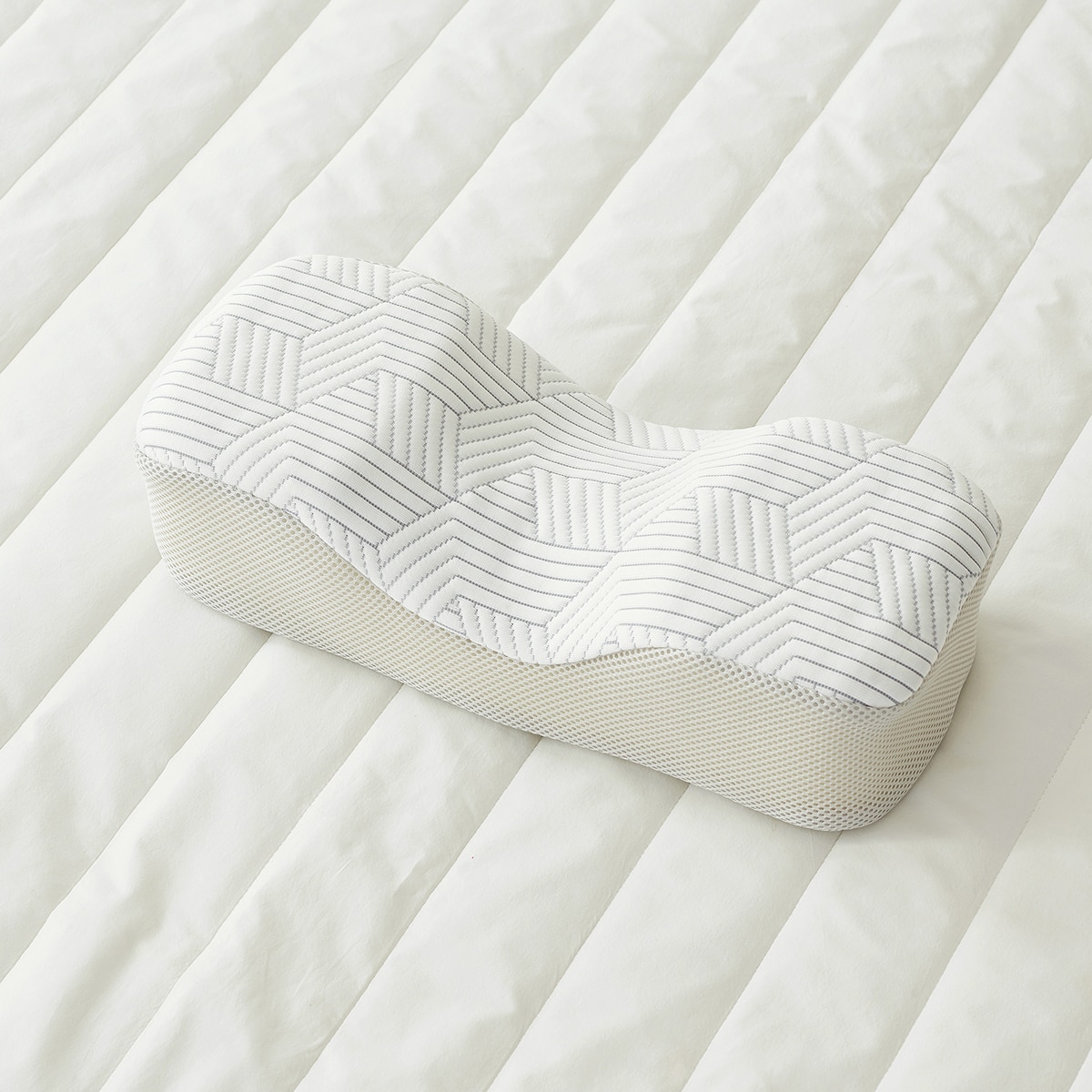 에이프릴앳홈 목편한 냉감 베개 38x16cm - 그레이