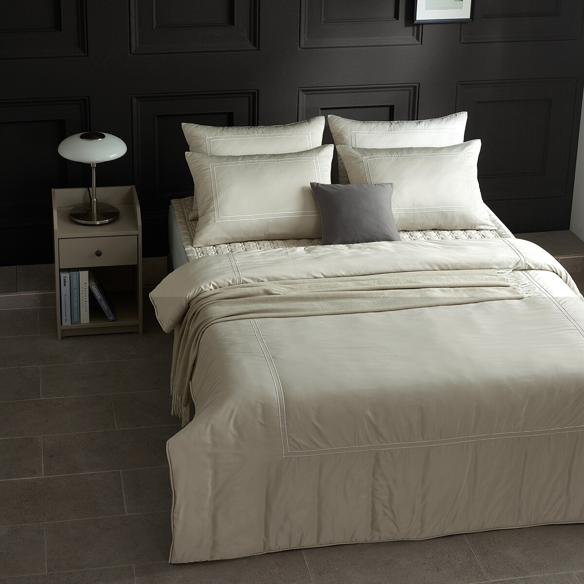 알러텍트 알러지 케어 무봉제 이불 - 싱글, 웜그레이 (프레임)