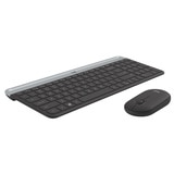 Logitech 무선 슬림 키보드 마우스 세트 - 시크 블랙