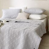 박홍근홈패션 워싱면 양모 스프레드 - 퀸, 그레이