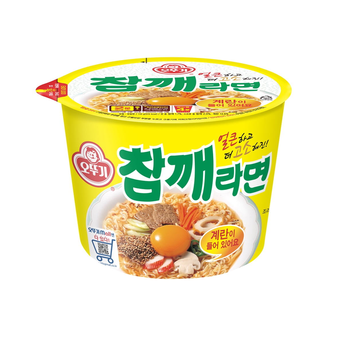 오뚜기 참깨라면 용기 110g x 12