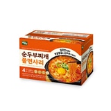백제 순두부찌개 쫄면 410g x 4