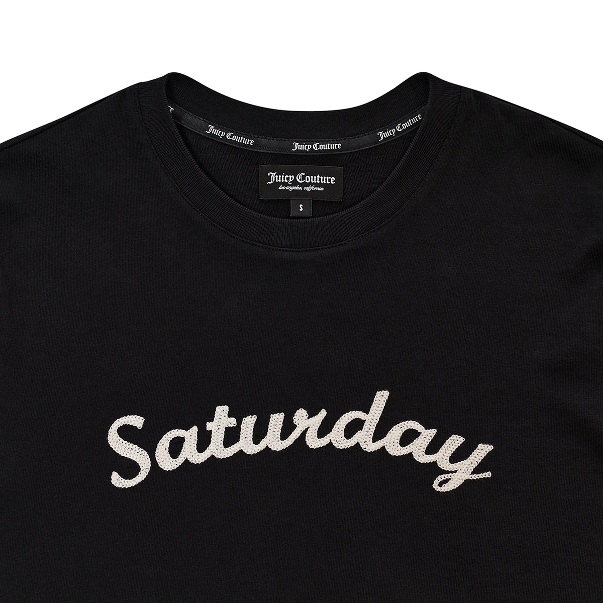 쥬시꾸뛰르 여성 반소매 티셔츠 - 블랙 쥬시꾸뛰르 여성 반소매 티셔츠 - 블랙