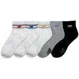 뉴발란스 여성 스포츠 양말 5족 - 6B 아쏘트(아이보리/그레이/블랙) 뉴발란스 여성 스포츠 양말 5족 - 6B 아쏘트(아이보리/그레이/블랙)