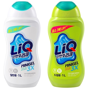 리큐 3배 진한겔 액상 세탁세제 1L x 3 리큐 3배 진한겔 액상 세탁세제 1L x 3