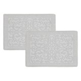 Riviera Home 링스펀 면 욕실 매트 2P - 실버