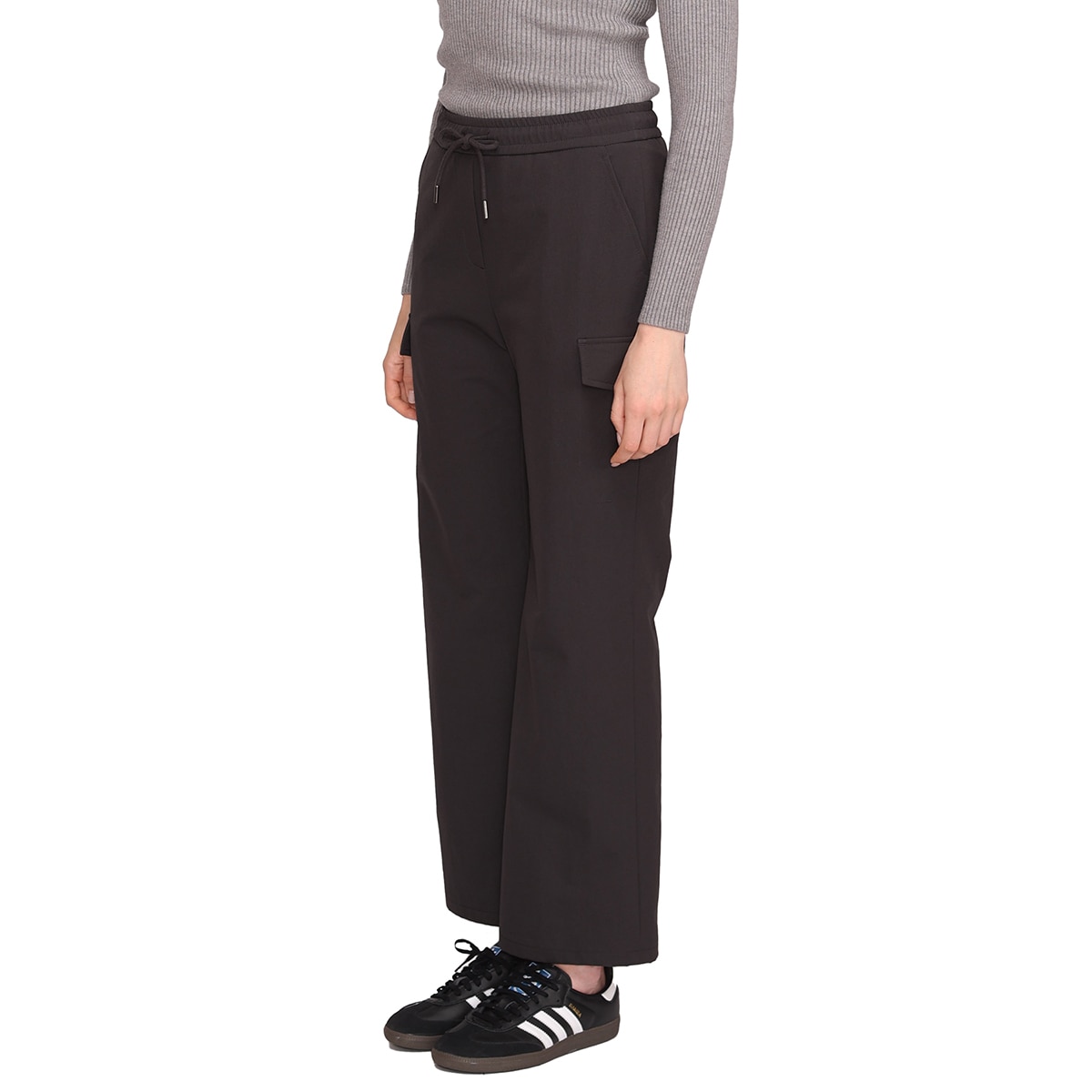 솔레지아 여성 와이드 밴딩 팬츠