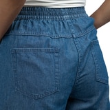 잭스 걸프렌드 여성 밴딩 데님 팬츠 - 미디엄 워시, S