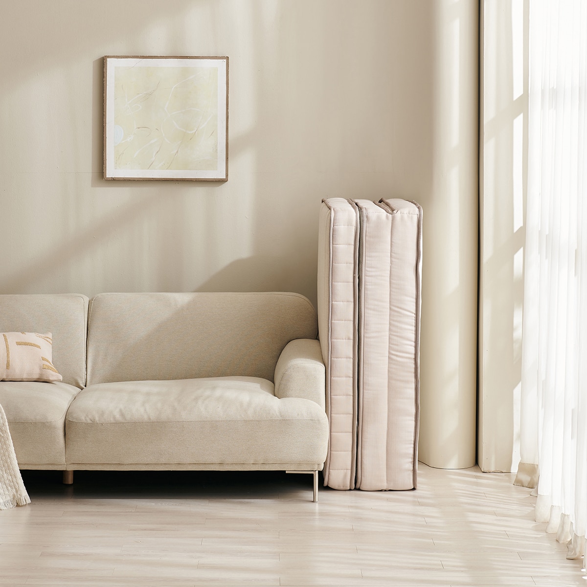 베드리움 독립스프링 3단 접이식 매트리스 - 싱글