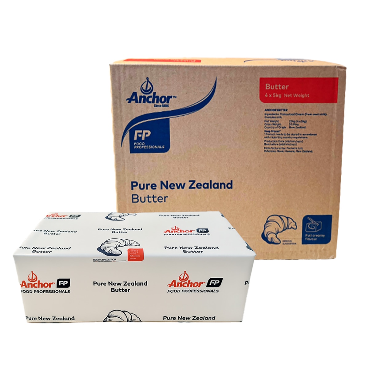 앵커 무염버터 5kg x 4 x 45 BOX, 900kg (비수도권)