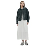 비지트 인 뉴욕 여성 루즈핏 인조가죽 재킷