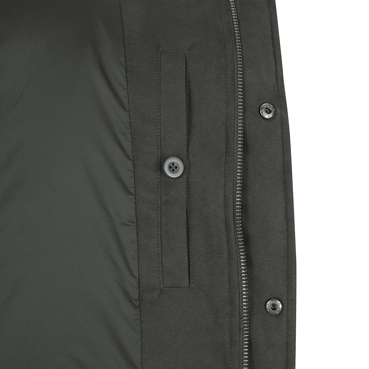 슈페리어 남성 스웨이드 다운 자켓 - 브라운, L