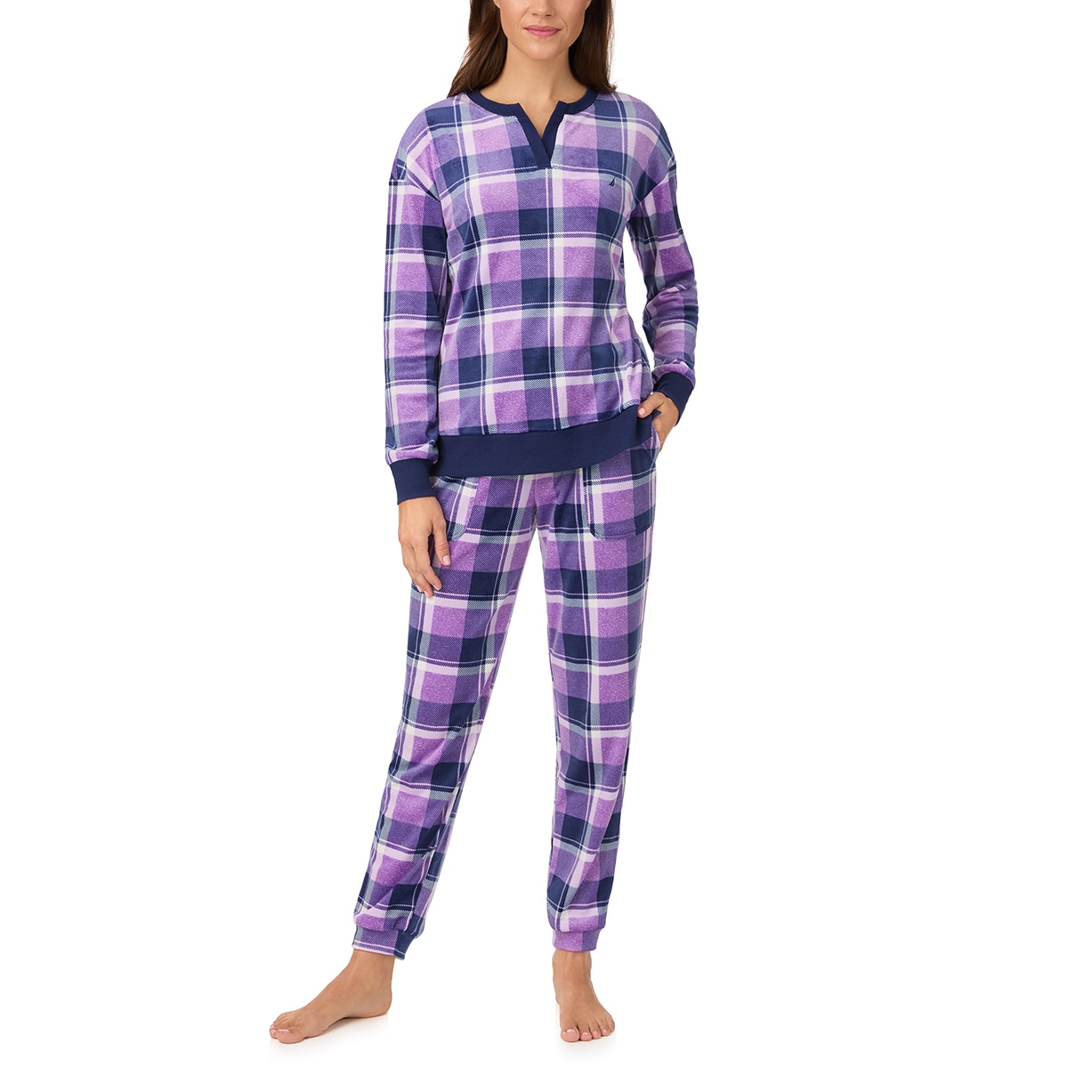 노티카 여성 실키 플리스 파자마 세트