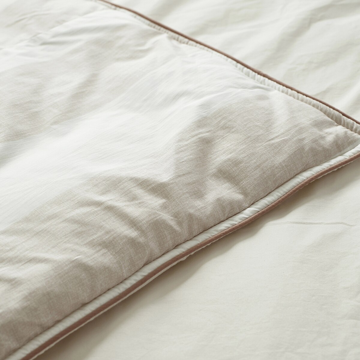 April At Home 60수 고밀도면 차렵이불 베개세트-퀸, 베이지 April At Home 60수 고밀도면 차렵이불 베개세트-퀸, 베이지