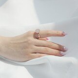 총 0.87 캐럿 다이아몬드 반지 14K - 롬바드