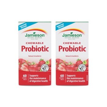 자미에슨 츄어블프로바이오틱스딸기향530mg x 60정x2 자미에슨 츄어블프로바이오틱스딸기향530mg x 60정x2