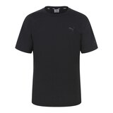 푸마 남성 반소매 러닝 티셔츠 - 블랙, L