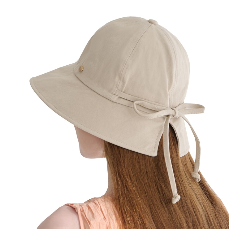 안드레아바나 여성 리본 버킷햇 - 베이지