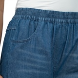 잭스 걸프렌드 여성 밴딩 데님 팬츠 - 미디엄 워시, S