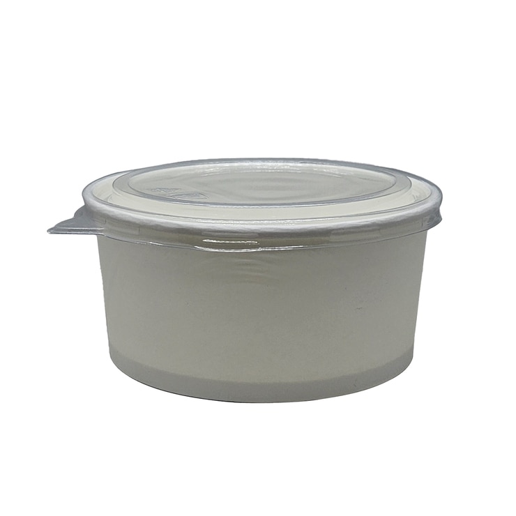 종이용기세트 80개 (1,100cc / 뚜껑 포함)