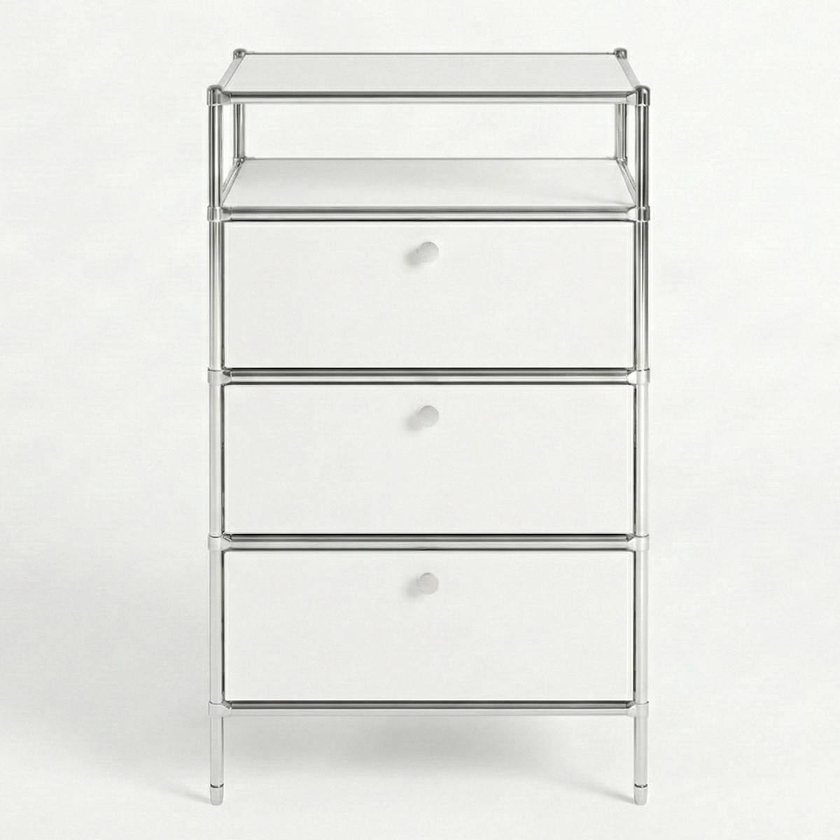 더원 모듈 3단 오픈 서랍장 - 화이트 더원 모듈 3단 오픈 서랍장 - 화이트