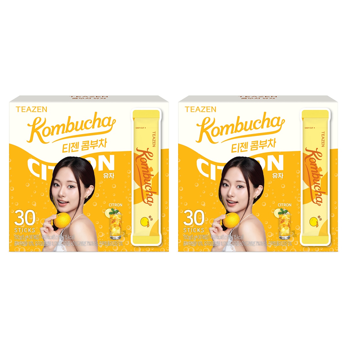 티젠 유자 콤부차 5g x 30ct x 2