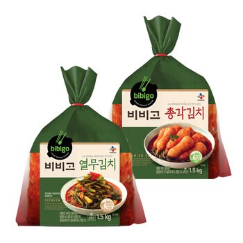 비비고 총각김치1.5kg 열무김치 1.5kg 혼합팩 비비고 총각김치1.5kg 열무김치 1.5kg 혼합팩