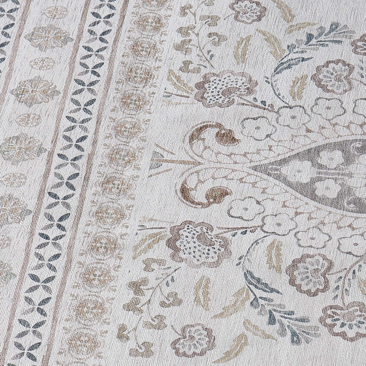 Wyatt&Ash 워셔블 러그 & 러너 세트 - 아이보리