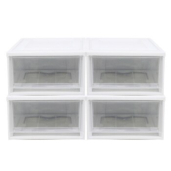아이리스 서랍형 수납함40L 4개 - 화이트 아이리스 서랍형 수납함40L 4개 - 화이트