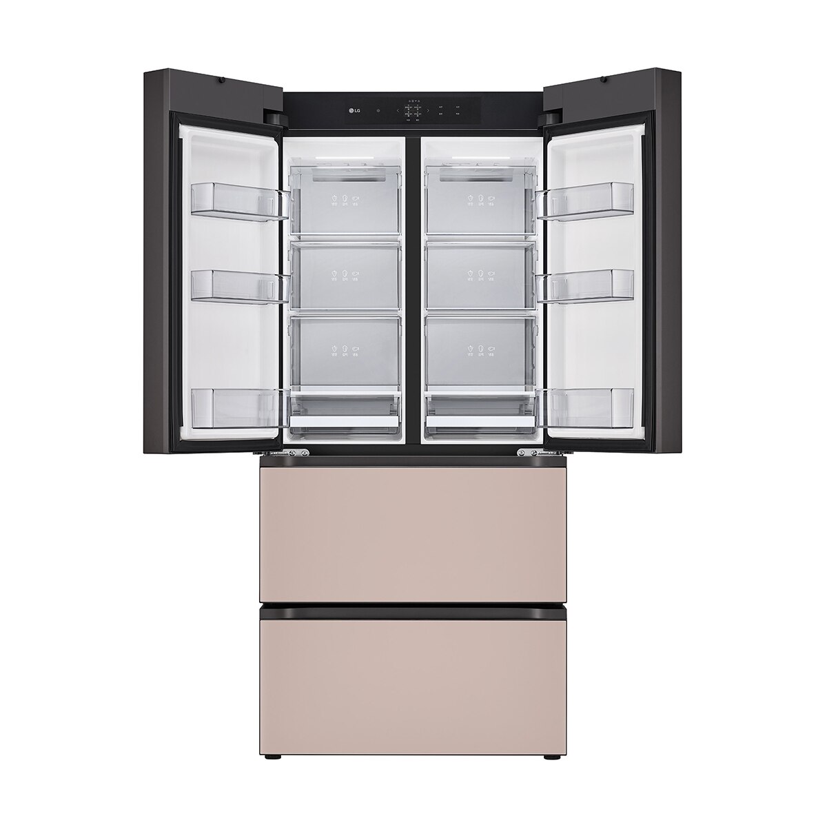 엘지 디오스 AI 오브제컬렉션 김치톡톡 491L- 글라스 토프아몬드