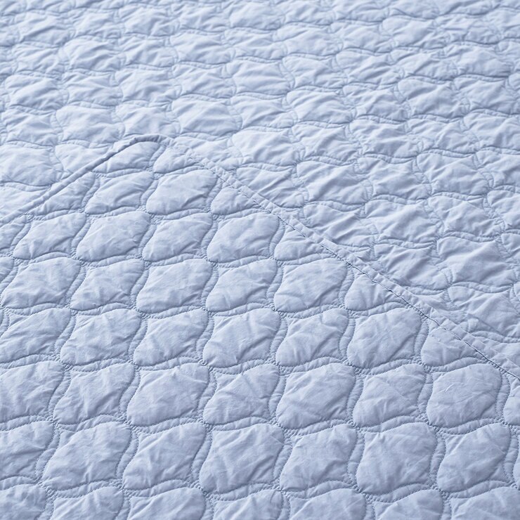 루마인 홈 양모 스프레드 - 싱글, 라이트블루