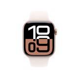 Apple 워치 10 42mm 로즈골드 라이트 블러시 스포츠 밴드 - S/M