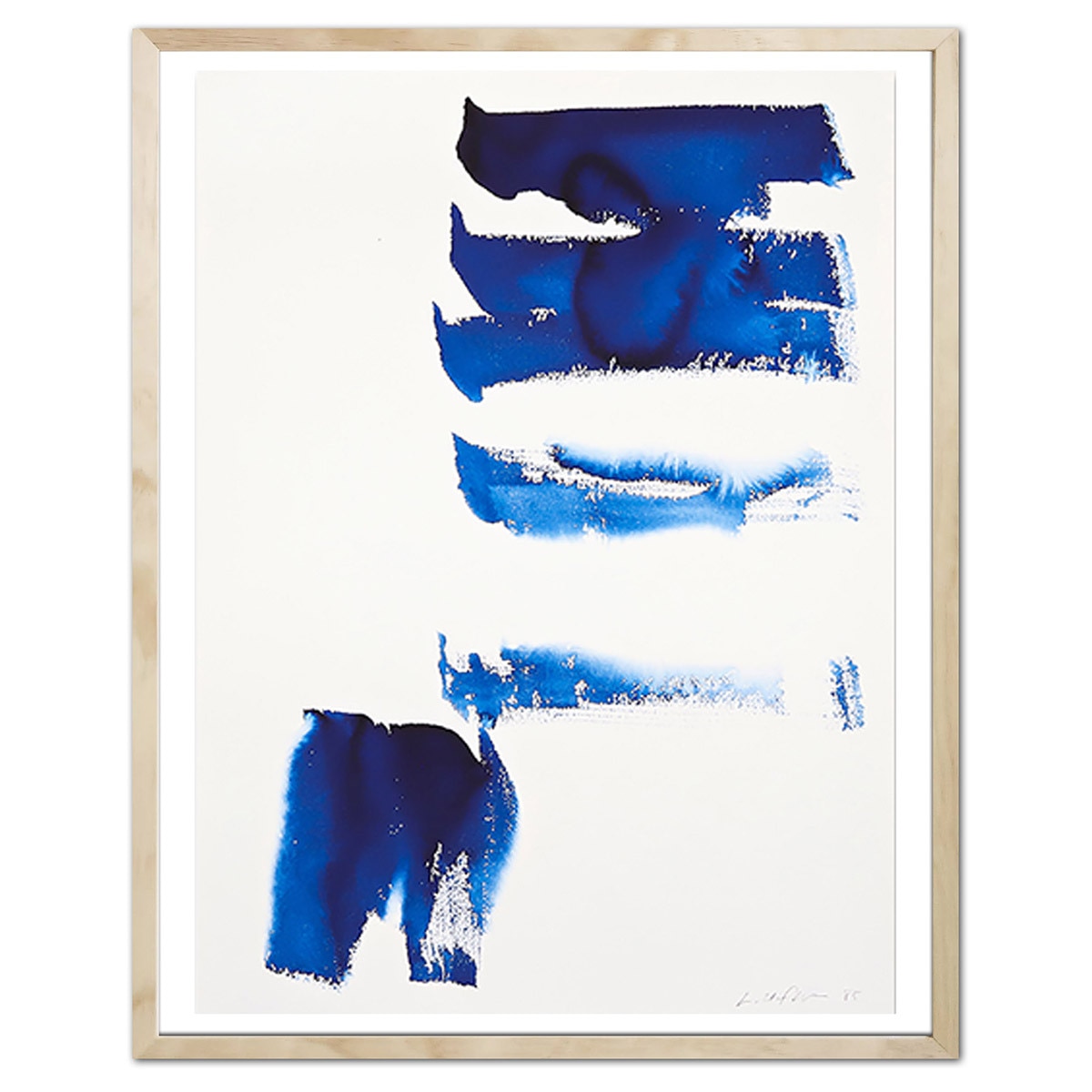 작가 이우환 아트 포스터 73X59cm - 윈드