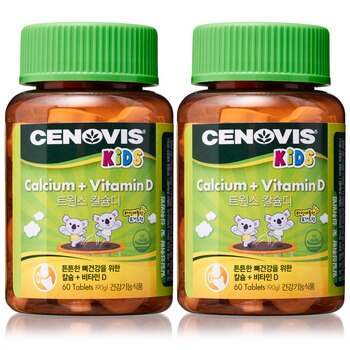 세노비스 키즈 트윈스 칼슘디 1500mg x 60정x 2 세노비스 키즈 트윈스 칼슘디 1500mg x 60정x 2