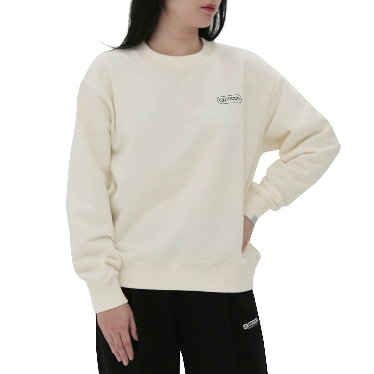 아웃도어 프로덕츠 여성 스웨트셔츠 - 크림, M