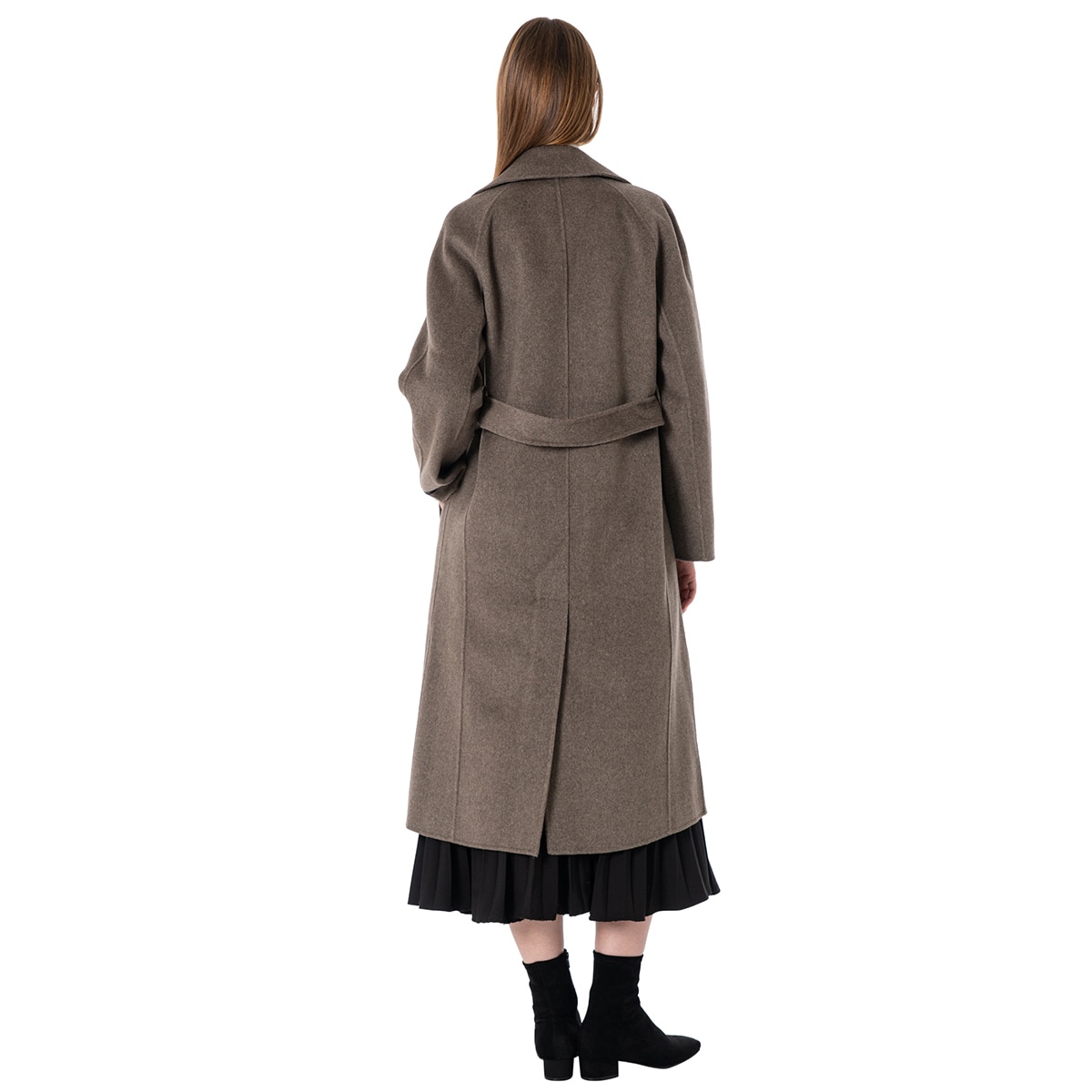 비지트 인 뉴욕 여성 울캐시미어 혼방 코트 - 브라운, L 비지트 인 뉴욕 여성 울캐시미어 혼방 코트 - 브라운, L