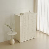 더원 화이트 템버 5단 서랍장 (900) 더원 화이트 템버 5단 서랍장 (900)