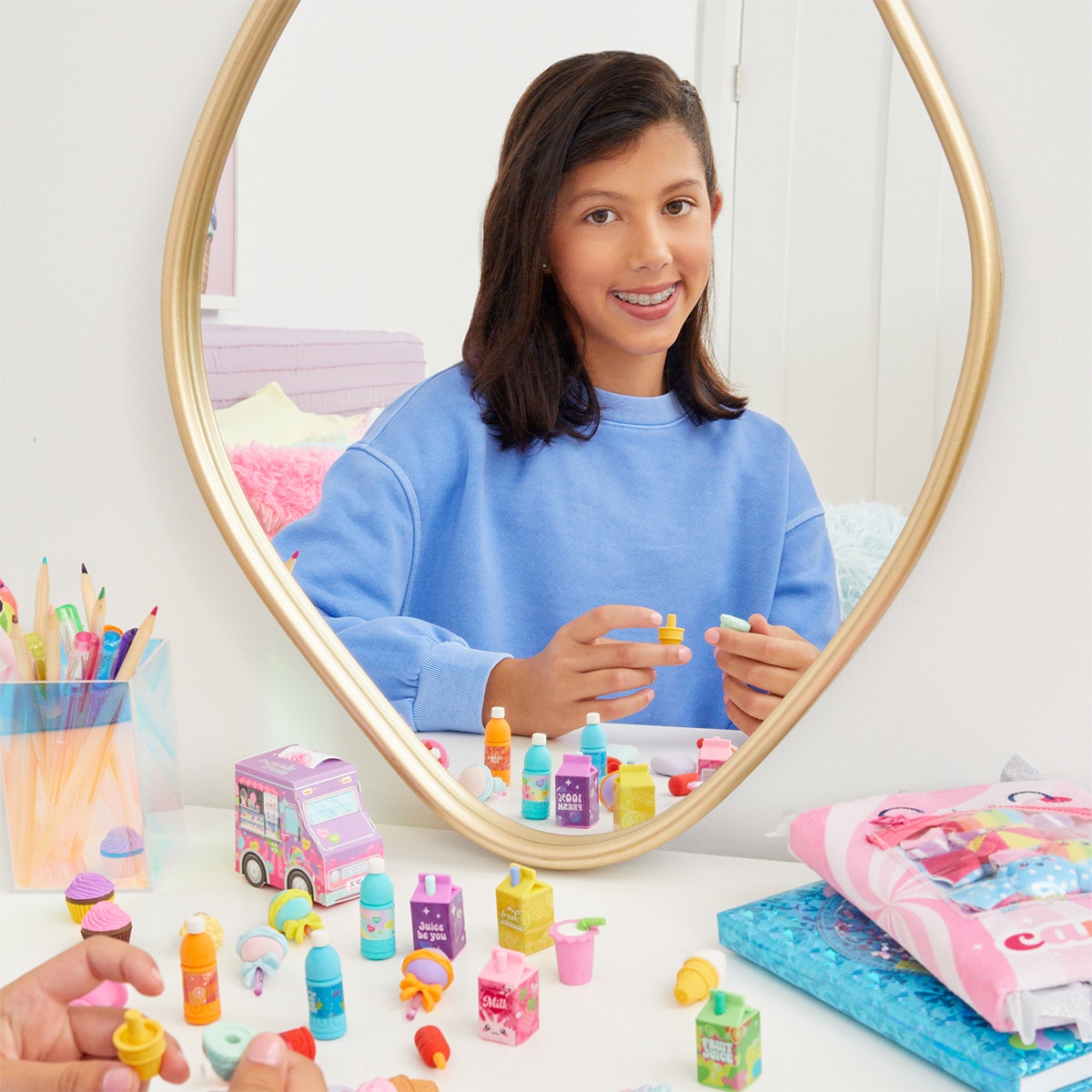 3C4G 스낵스 앤 스위츠 퍼즐 지우개 40개 세트