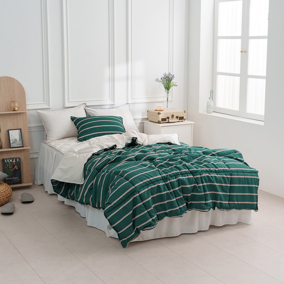 플로티나 차렵 이불 세트 4P - 싱글 플로티나 차렵 이불 세트 4P - 싱글