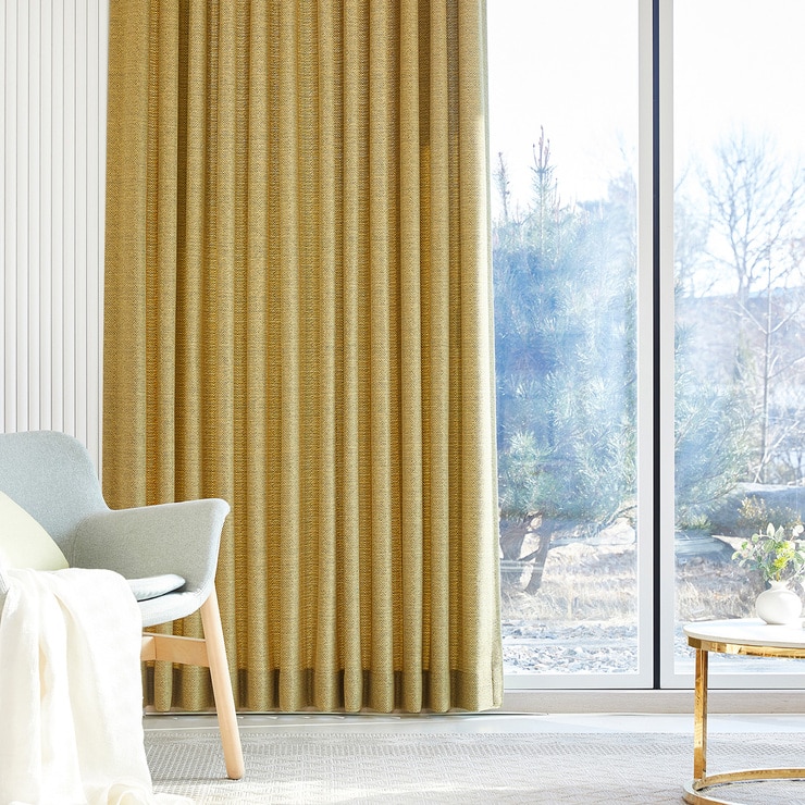 커튼 머스타드 650 x (230/240)cm - 230cm