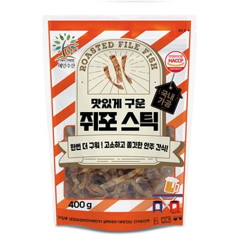 Fish Tree 구운 쥐포 스틱 400g