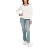 할스톤 여성 케이블 크루넥