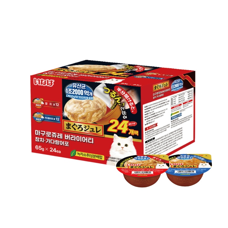 Inaba Maguro Jure Cat Snack Tuna & Bonito 65g x 24 658554