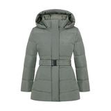 네파 여성 구스다운 벨트 재킷