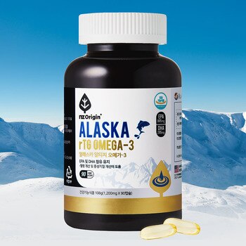 엔젯오리진 알래스카 rTG 오메가3 1200mg x 90캡슐 엔젯오리진 알래스카 rTG 오메가3 1200mg x 90캡슐