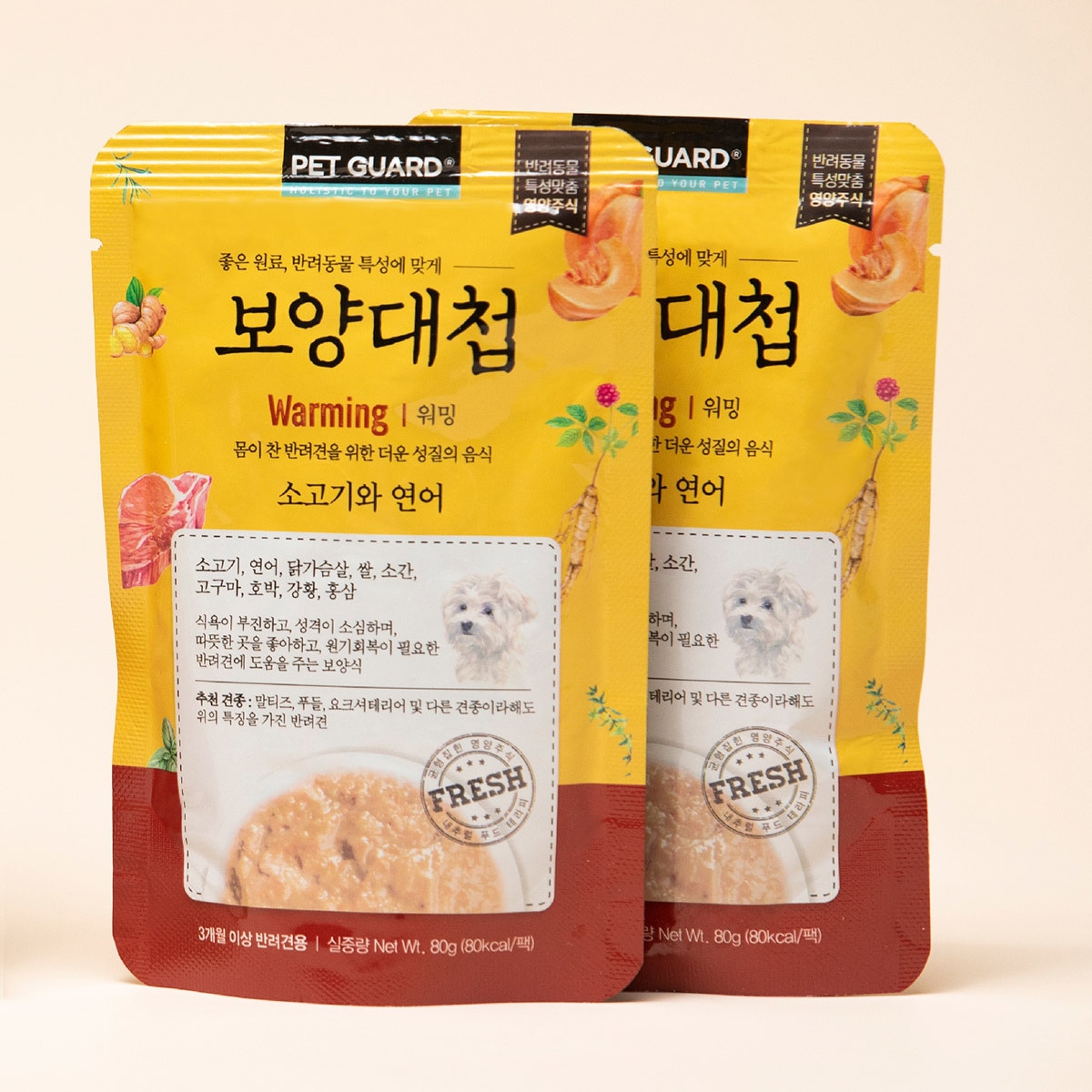 보양대첩 영양주식 80g x 30ea - 워밍(소고기와 연어)