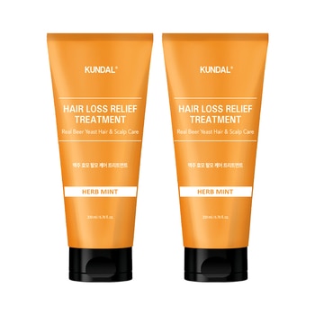 쿤달 맥주효모 탈모 케어 트리트먼트 200ml X 2개입