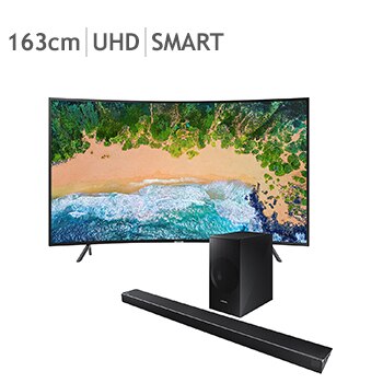 삼성 커브드 UHD TV 163cm & 사운드바 패키지 삼성 커브드 UHD TV 163cm & 사운드바 패키지